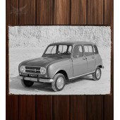 Металлическая табличка Renault 4 574
